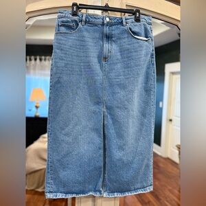 Classic Blue Denim Skirt